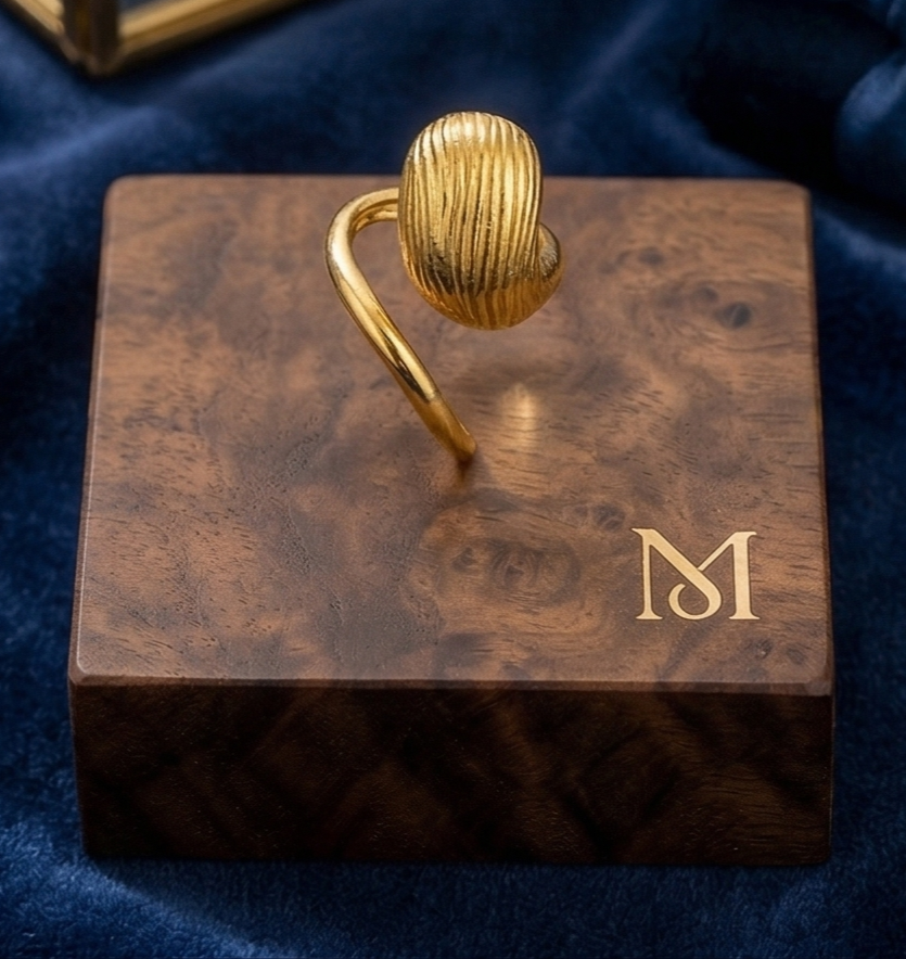 Gold Leaf Adjustable Ring