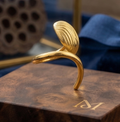 Gold Leaf Adjustable Ring