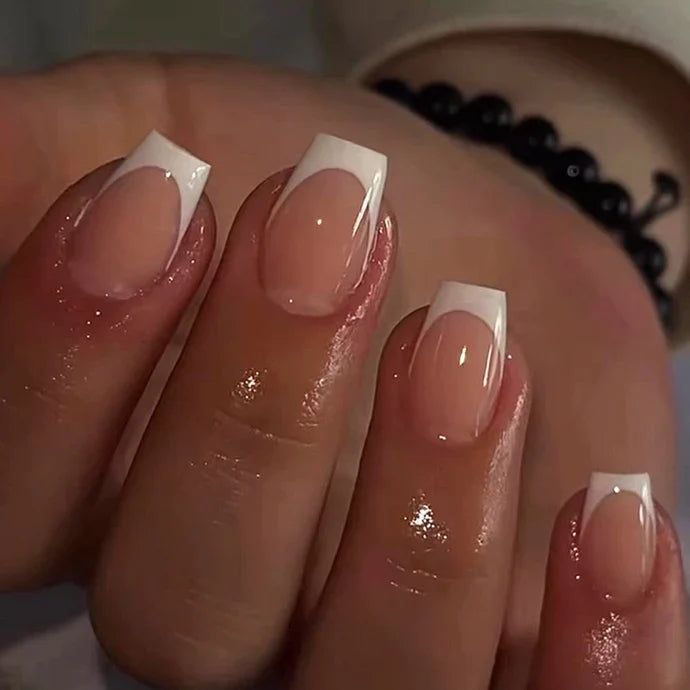 Milky French 24Pcs Nails Set
