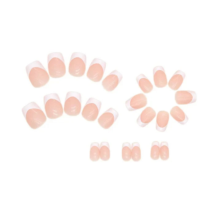 Milky French 24Pcs Nails Set