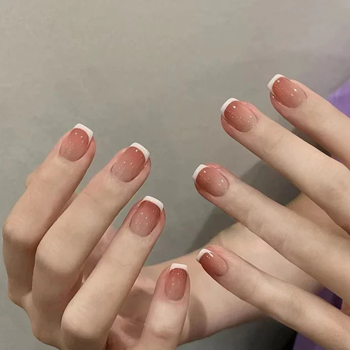 Honey French 24Pcs Nails Set
