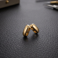 Minimal Gold Huggie Hoop Earrings