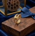 Gold Dual Band Adjustable Ring