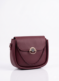 Maroon Charm Crossbody Bag