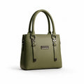 Olive Green Classic Structured Tote