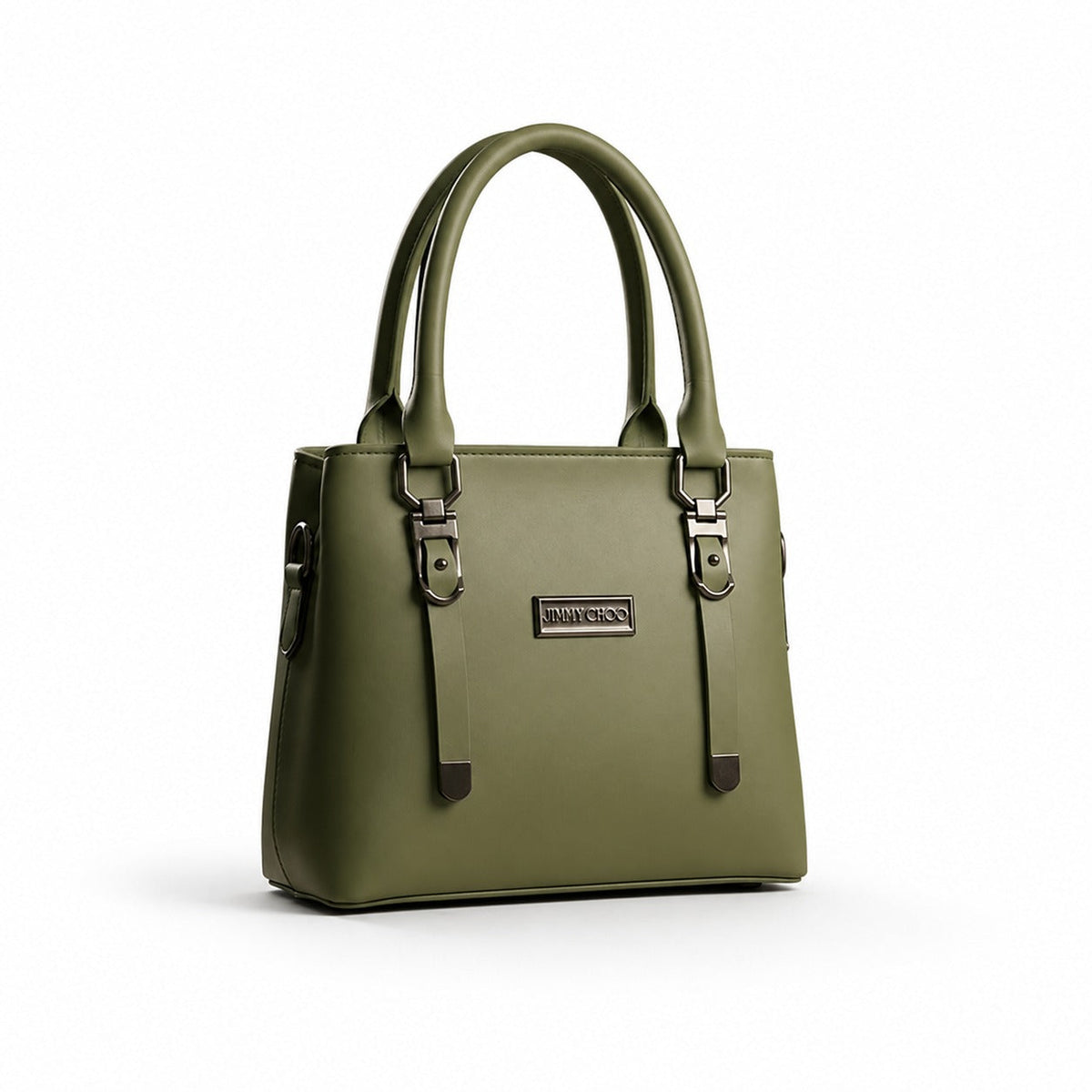Olive Green Classic Structured Tote