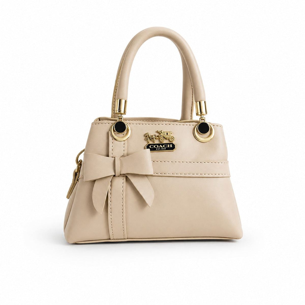 Champagne Bow Charm Handbag