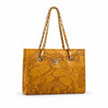 Amber Luxe Chain Tote Bag