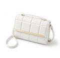 Ivory Luxe Quilted Crossbody Bag
