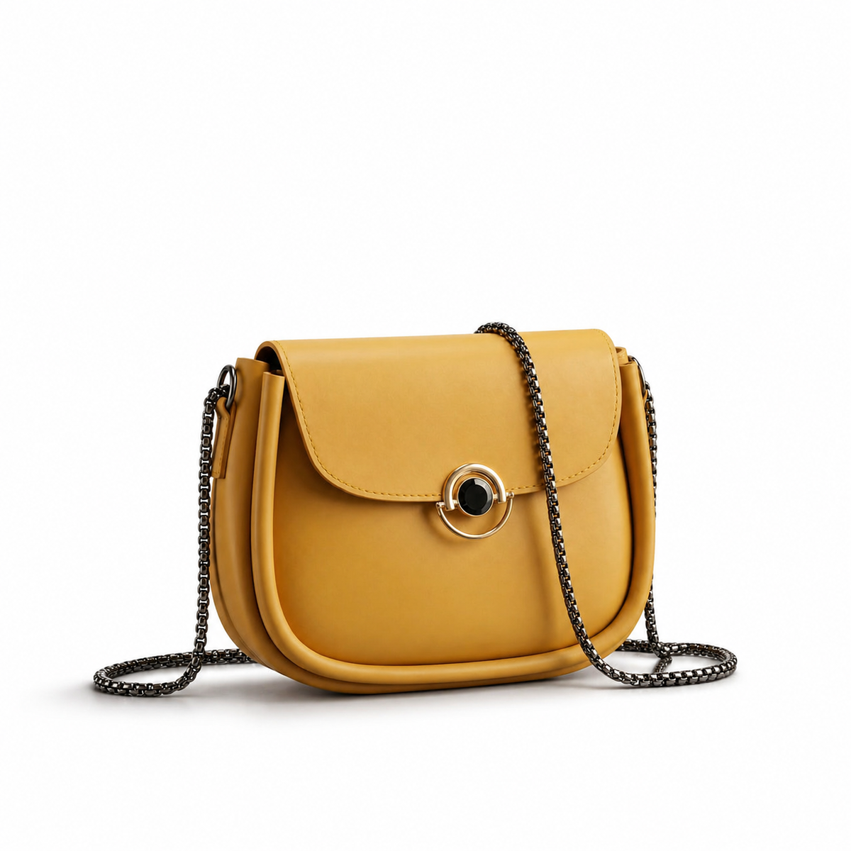 Mustard Charm Crossbody Bag
