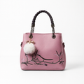 Blush Blossom Braided Handbag